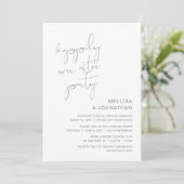 Invitation Mariage en fuite, fête de bonheur éternel (Debout devant)