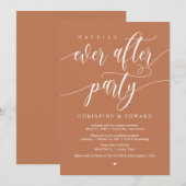 Invitation Mariage en fuite, fête de bonheur éternel (Devant / Derrière)