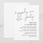 Invitation Mariage en fuite, fête éternelle (Devant / Derrière)