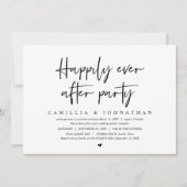 Invitation Mariage en fuite, fête pour toujours heureux (Devant)