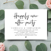 Invitation Mariage en fuite, fête pour toujours heureux