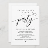 Invitation Mariage en fuite, fête pour un bonheur éternel (Devant / Derrière)