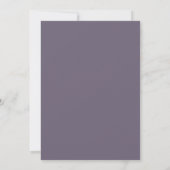 Invitation Mariage en Glycine Violet Foncé (Dos)