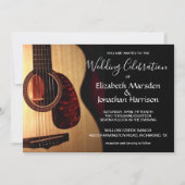 Invitation Mariage en lettres de main musicale moderne de (Devant)