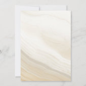 Invitation Mariage En Marbre Beige Et Gris (Dos)