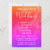Invitation Mariage en marbre fumé (Devant)
