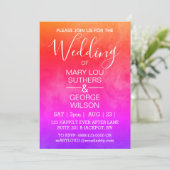 Invitation Mariage en marbre fumé (Debout devant)