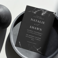 Mariage en marbre noir