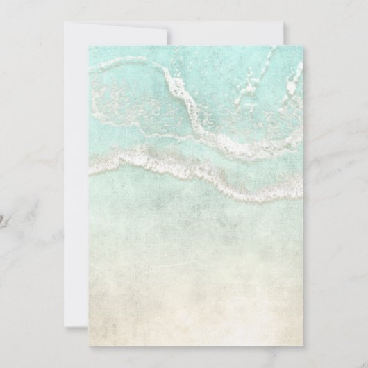 Invitation Mariage en mousse de mer ID837 (Dos)