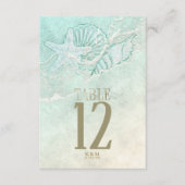Invitation Mariage en mousse de mer ID837 (Devant)