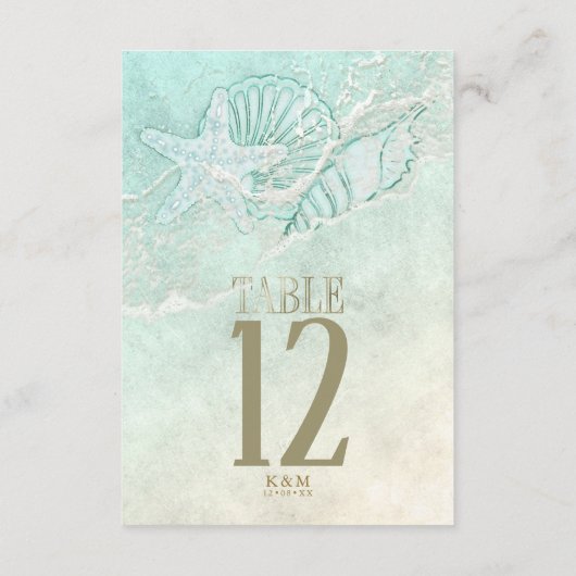 Invitation Mariage en mousse de mer ID837 (Dos)