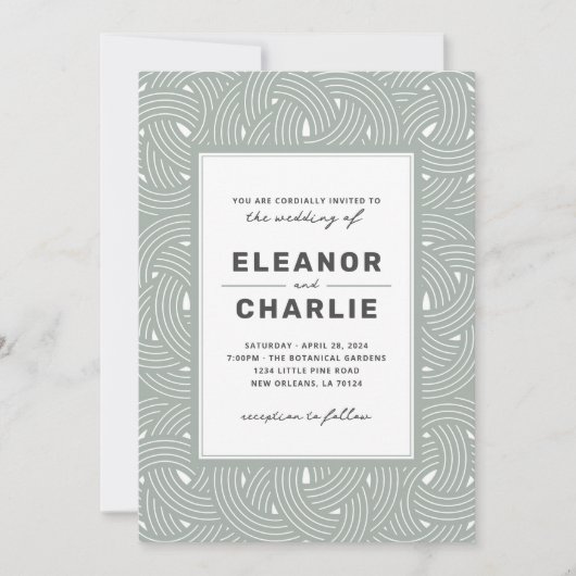 Invitation Mariage en panier (Devant)