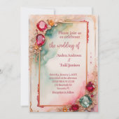 Invitation Mariage en pierre de Gem (Devant)