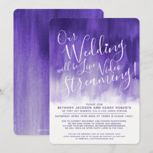 Invitation Mariage en streaming violet ultra violet