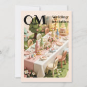 Invitation Mariage en style miniature d'argile mignon (Devant)
