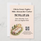Invitation Mariage en style miniature d'argile mignon (Dos)