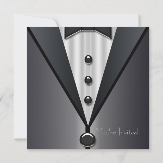 Invitation Mariage en tenue de soirée (Devant)