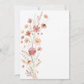 Invitation Mariage en terre cuite Fleur sauvage Boho (Dos)