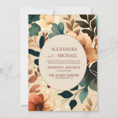 Invitation Mariage en terre cuite Retro Vintage Sixties (Devant)