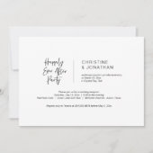 Invitation Mariage en toute simplicité, Noir, Fugue de mariag (Devant)