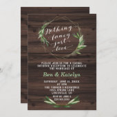 Invitation Mariage en toute simplicité, rien que l'amour (Devant / Derrière)