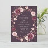 Invitation Mariage Enchanté de Soirée au Plum (Debout devant)