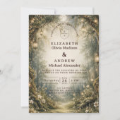 Invitation mariage enchante en forêt (Devant)
