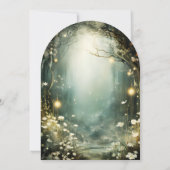 Invitation Mariage Enchanted Crystal Forest Arch (Dos)