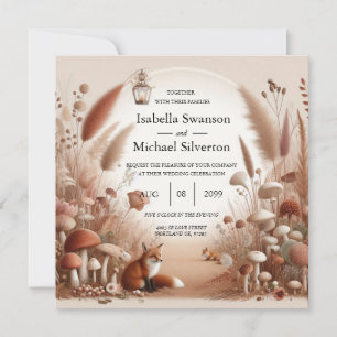 Invitation Mariage Enchanted Forêt d'automne