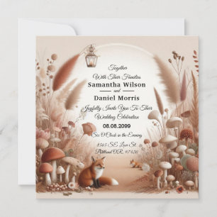 Invitation Mariage Enchanted Forêt d'automne