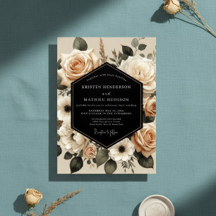 Invitation Mariage Enchantement Botanique Crème