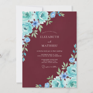 Invitation Mariage Enchantement Floral de Bourgogne