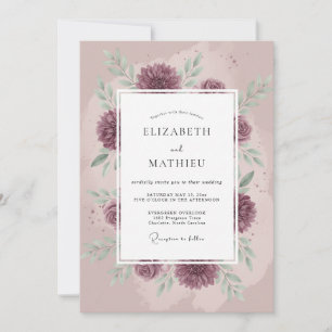 Invitation Mariage Enchanteur d'Automne au Plum