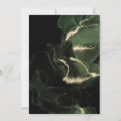 Invitation Mariage | Encre d'alcool Abstraite de mousse (Dos)