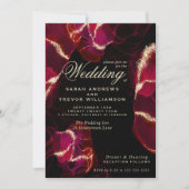 Invitation Mariage | Encre d'alcool gras (Devant)