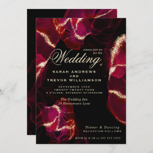 Invitation Mariage   Encre d'alcool gras