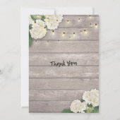 Invitation Mariage Engagement Fleurs de partie Chaîne Bois cl (Dos)