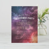 Invitation Mariage Engagement Party Galaxy Star Constellation (Debout devant)