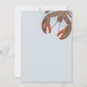 Invitation Mariage Engagement Party Simple Homard Bouille (Dos)