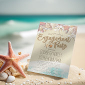 Invitation Mariage Engagement Party Summer Beach Starfish