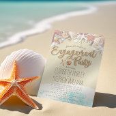 Invitation Mariage Engagement Party Summer Beach Starfish