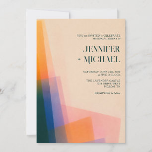 Invitation Mariage Engagement Soft Prism