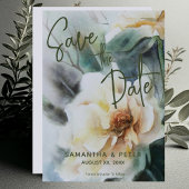 Invitation Mariage Enregistrer La Date Aquarelle Rose Sage Ve