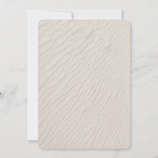 Invitation Mariage Enregistrer la date Calendrier sur Ocean S (Dos)