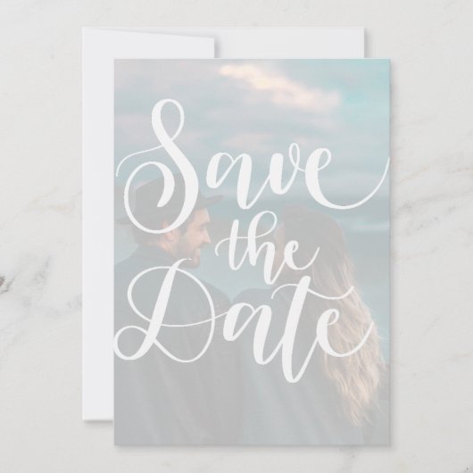 Invitation Mariage Enregistrer La Date Modèle Avec Photo (Devant)