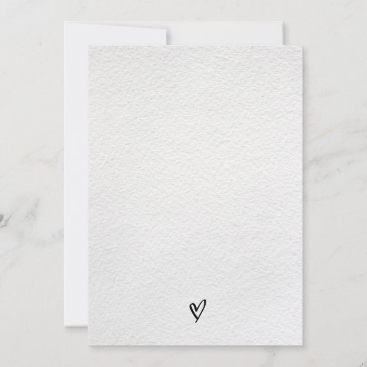 Invitation Mariage Enregistrer La Date Moderne Minimalisme Cl (Dos)