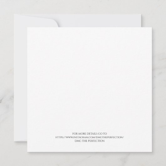 Invitation Mariage Enregistrer La Date Personnalisé Photo Noi (Dos)