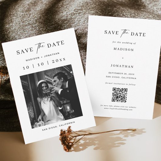 Invitation Mariage Enregistrer La Date Photo
