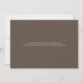 Invitation Mariage Enregistrer La Date Rétro Minimale Photo (Dos)