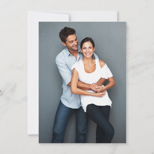 Invitation MARIAGE ENREGISTRER LA DATE simple mignon brindill (Dos)